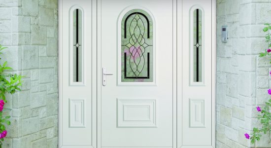 Contemporary elegant house entrance